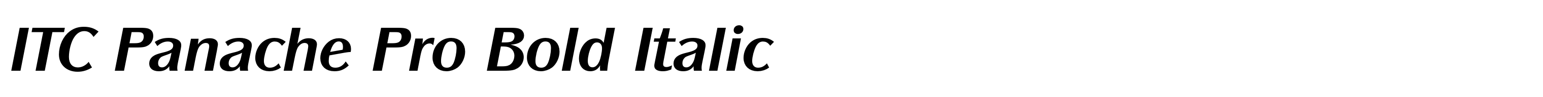 ITC Panache Pro Bold Italic
